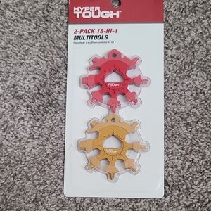 Hyper Tough Red and Gold 18-in-1 Multitool 2-Pack